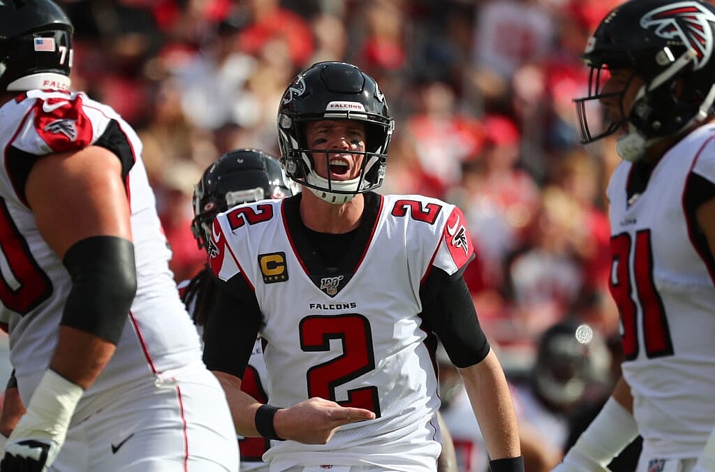 Falcons QB Matt Ryan during game against Buccaneers