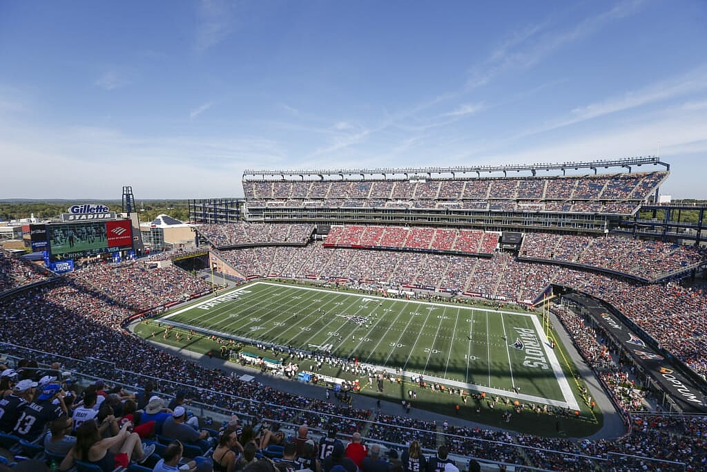 GIllette Stadium during New England Patriots game