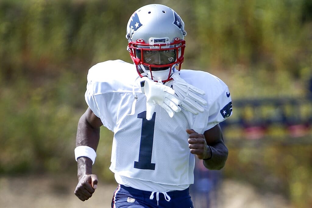 Patriots WR Antonio Brown during NFL season