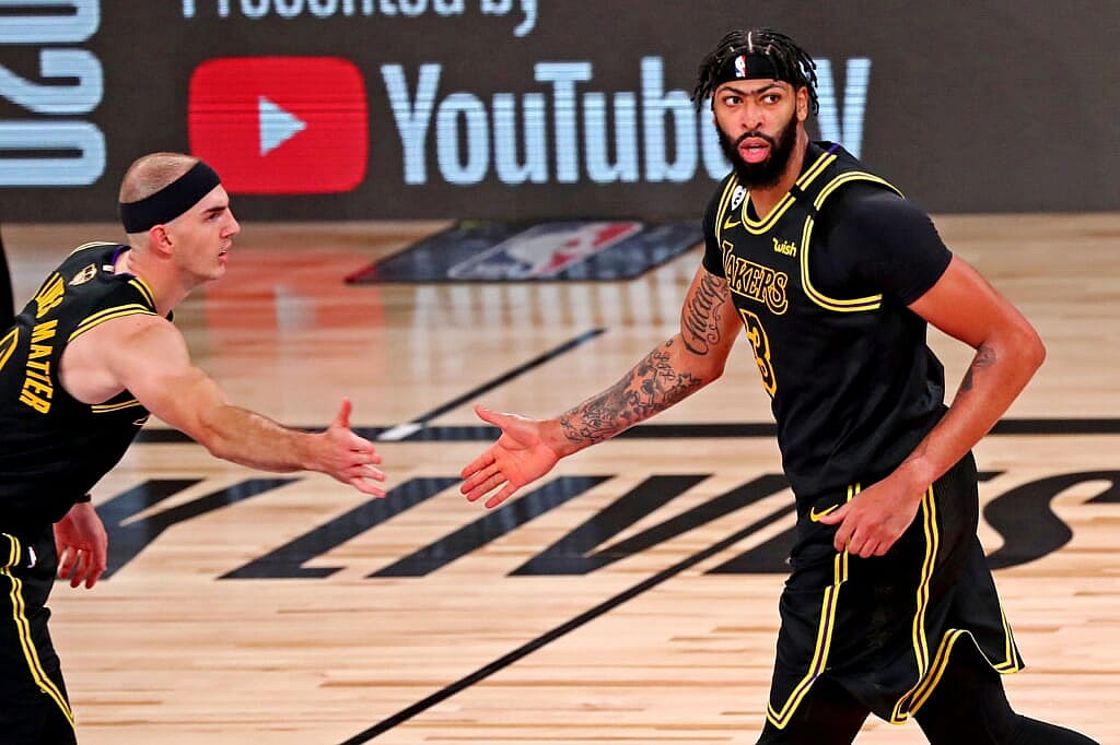 Lakers' Anthony Davis during NBA Finals against Heat
