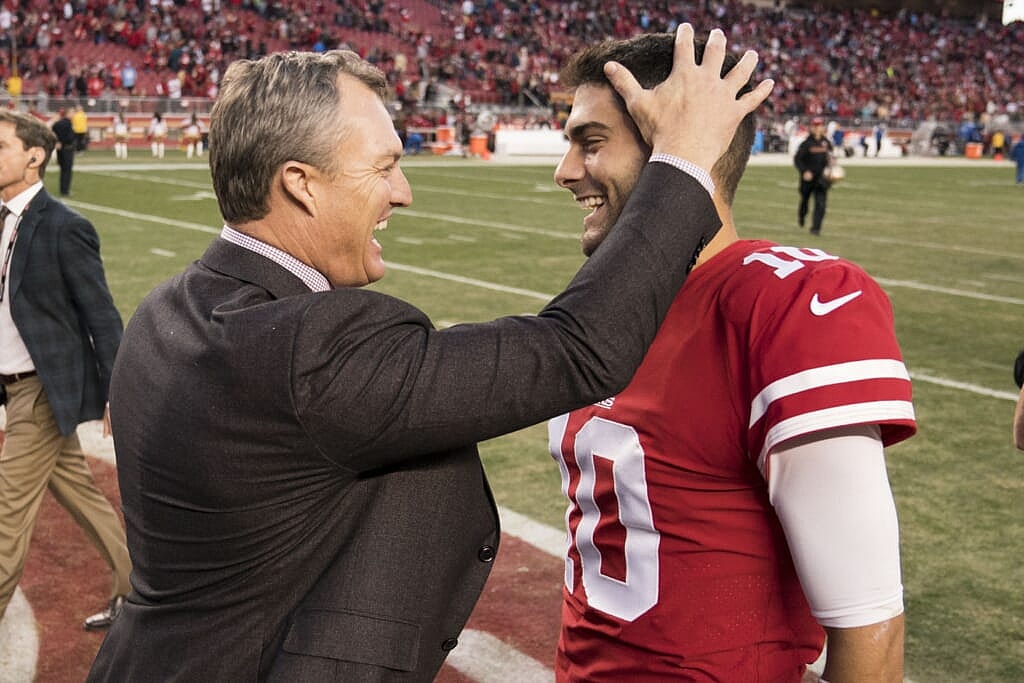 49ers GM John Lynch will pick QB 3rd in 2021 NFL Draft, hear Jimmy Garoppolo trade offers