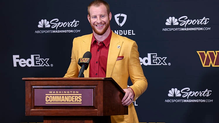 NFL: Washington Commanders-Carson Wentz Press Conference