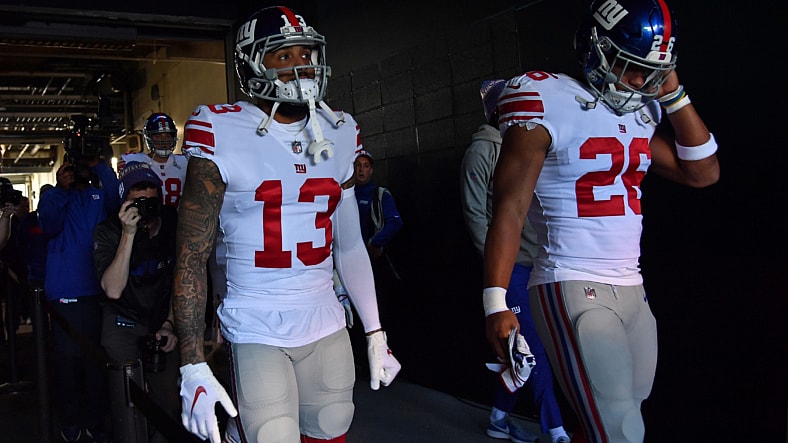 odell beckham, saquon barkley, new york giants