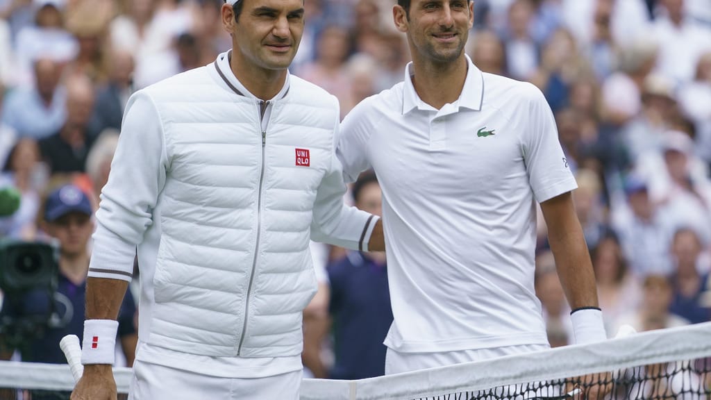 Roger Federer Novak Djokovic 2019 Wimbledon Final