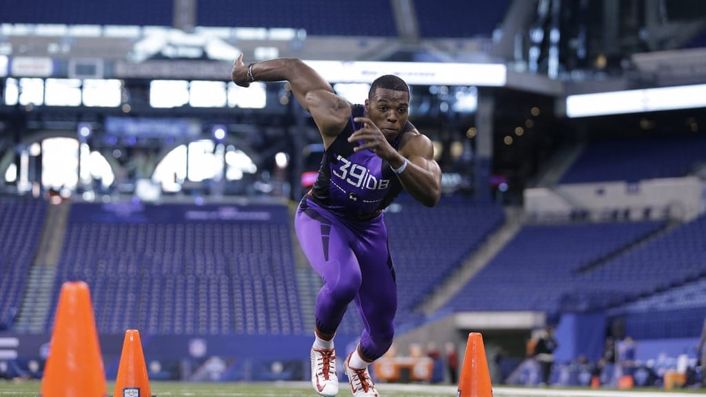 Photo: NFL NFL Combine 3-cone drill