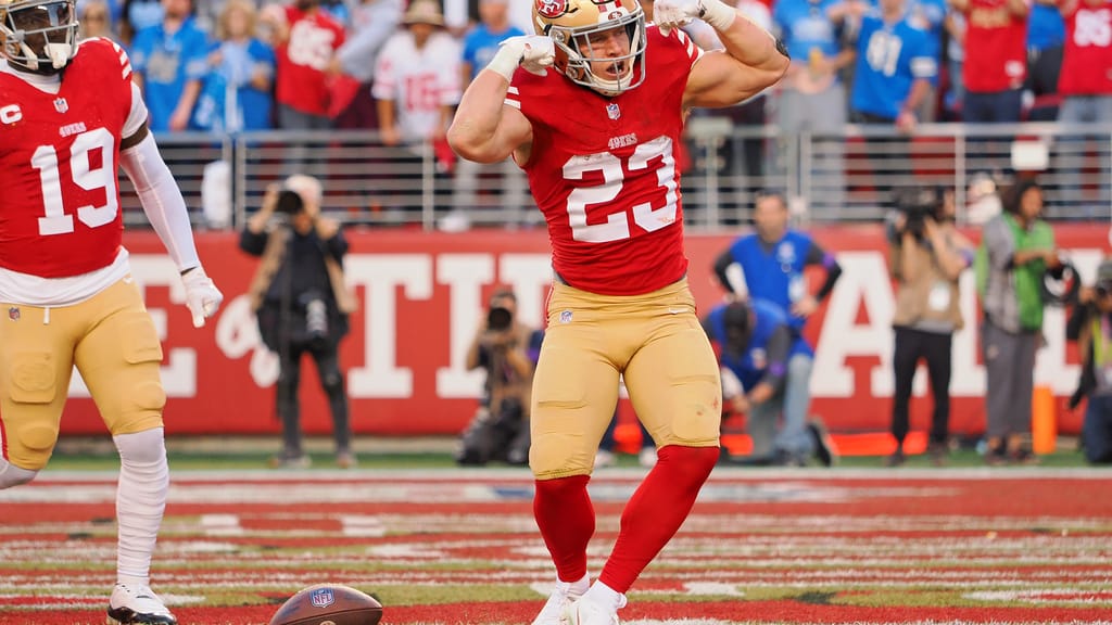 San Francisco 49ers' Christian McCaffrey