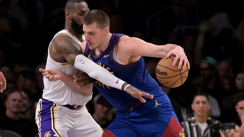 LeBron James, Los Angeles Lakers against Denver Nuggets' Nikola Jokic 