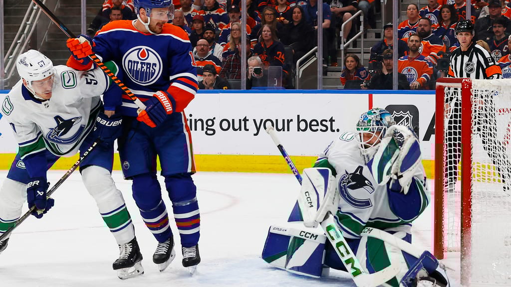 NHL: Stanley Cup Playoffs-Vancouver Canucks at Edmonton Oilers