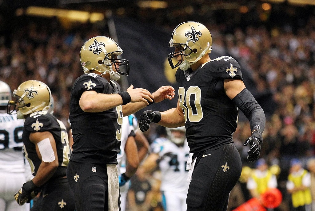 Courtesy of USA Today: Drew Brees and Jimmy Graham will combine to count $37.4 million against the cap in 2015. 