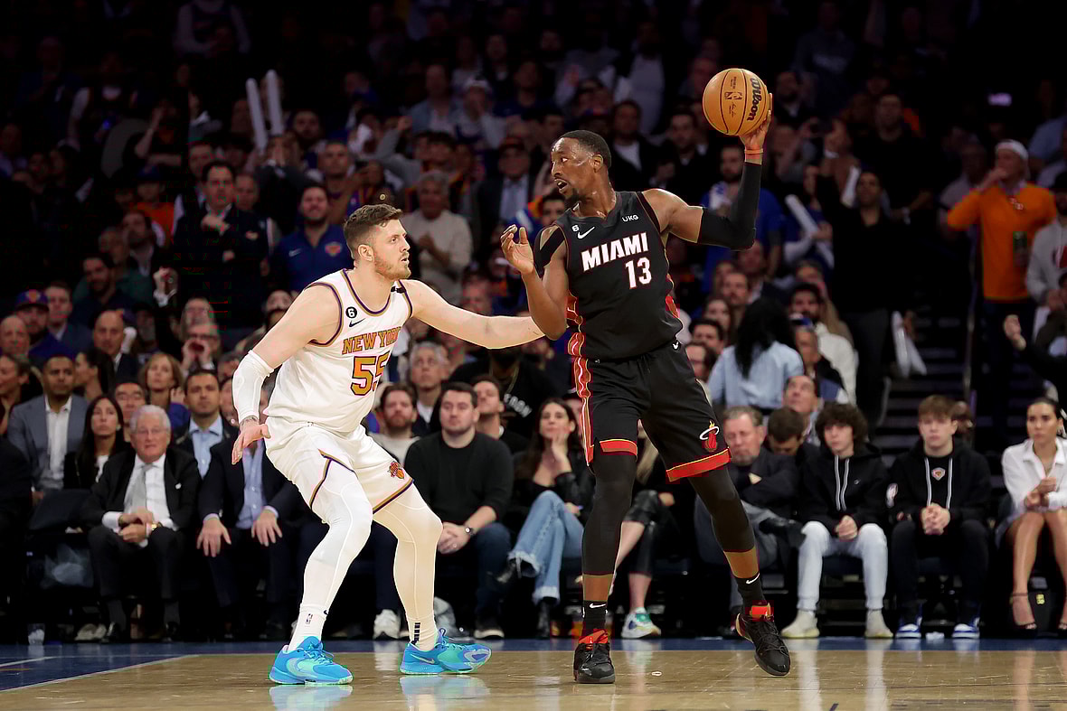 NBA: Playoffs-Miami Heat at New York Knicks