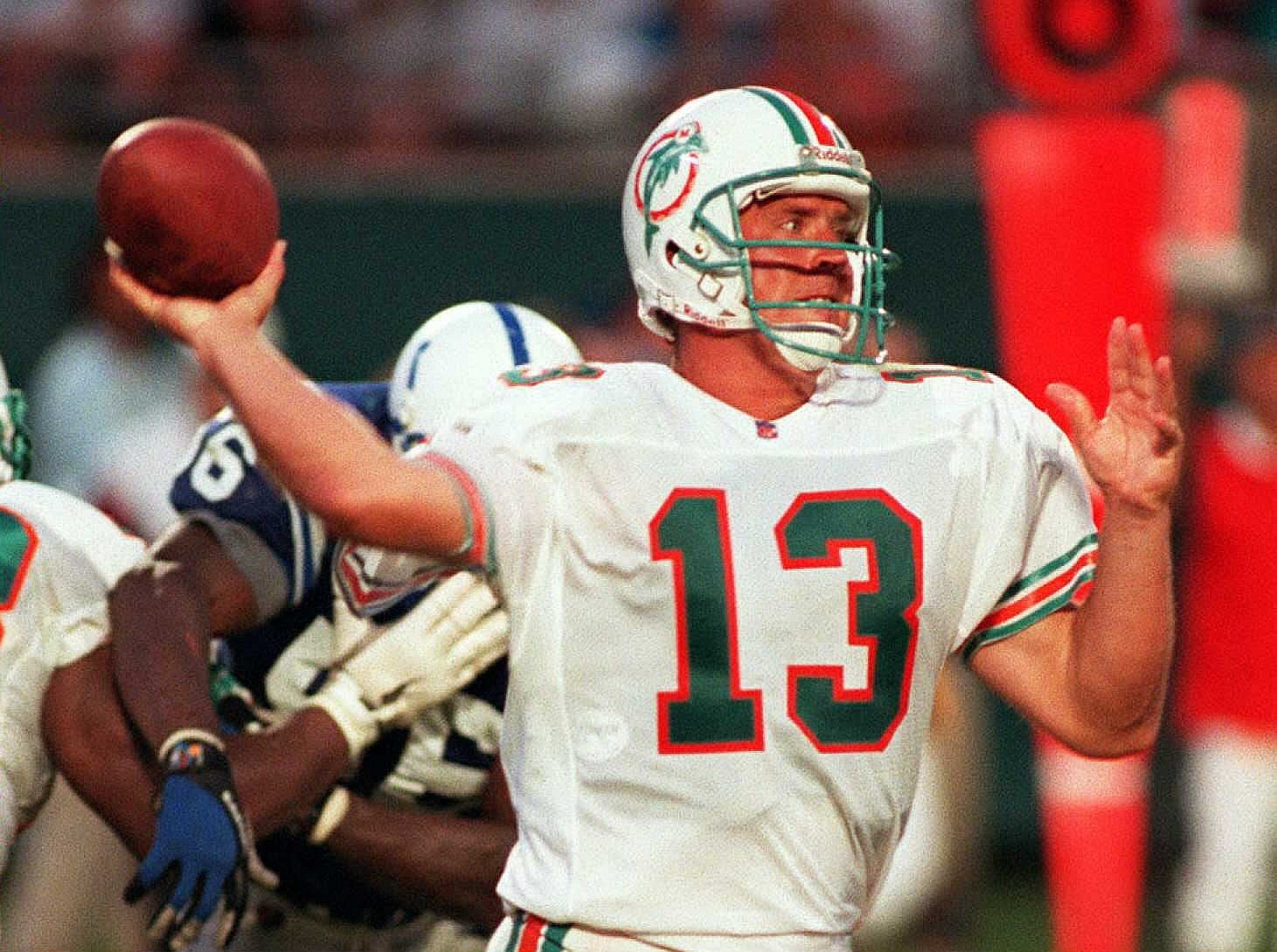 Miami Dolphin's quarterback Dan Marino broke Fran