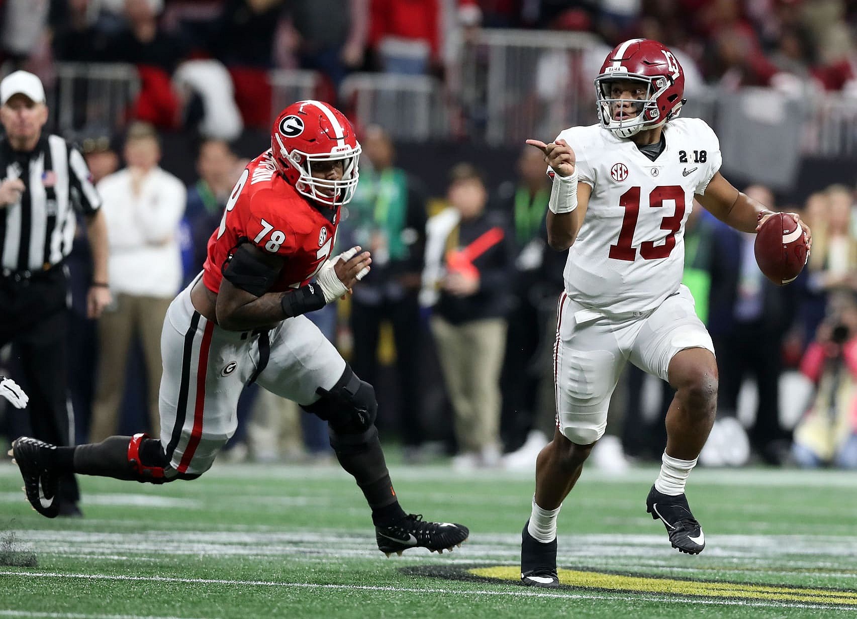 Tua Tagovailova is one of the rising stars in college football