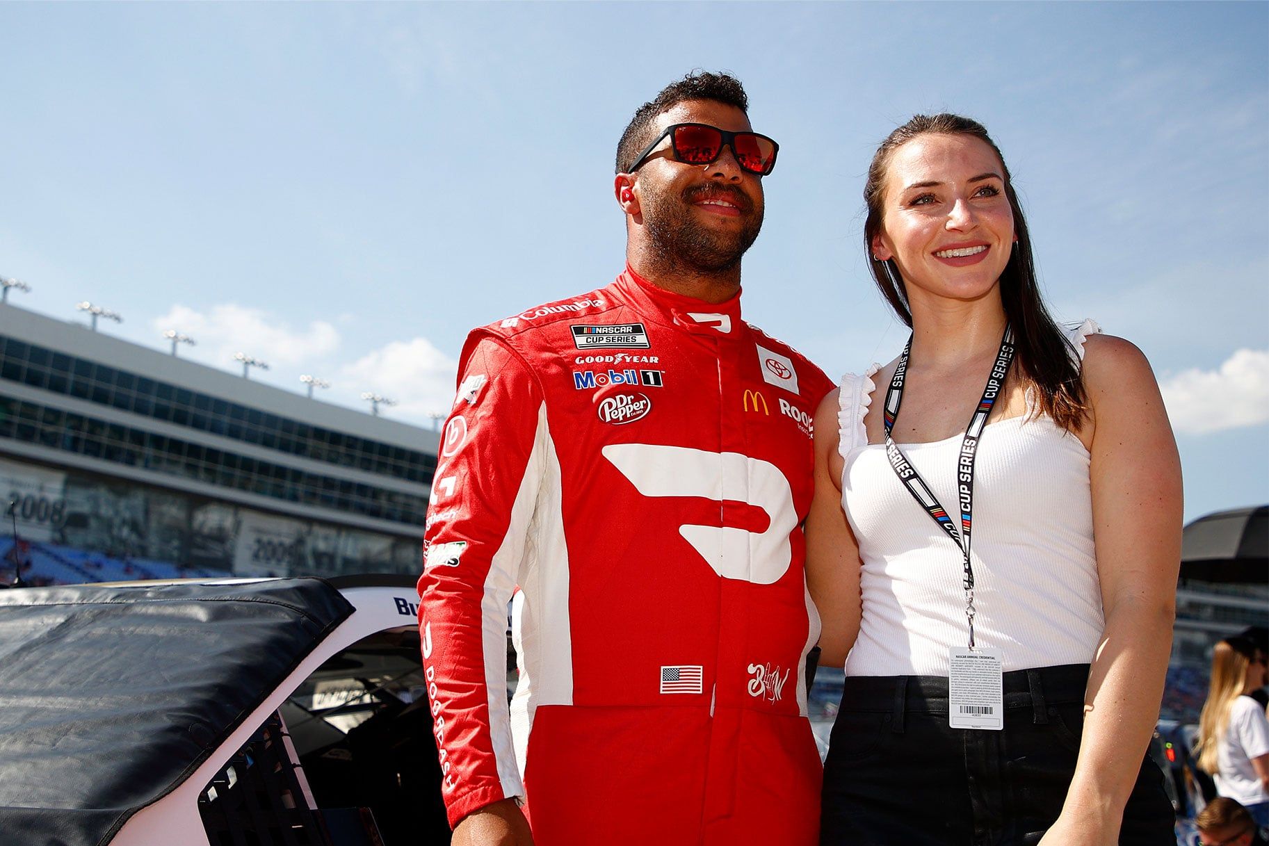 NASCAR's Bubba Wallace and wife Amanda expecting first baby in October