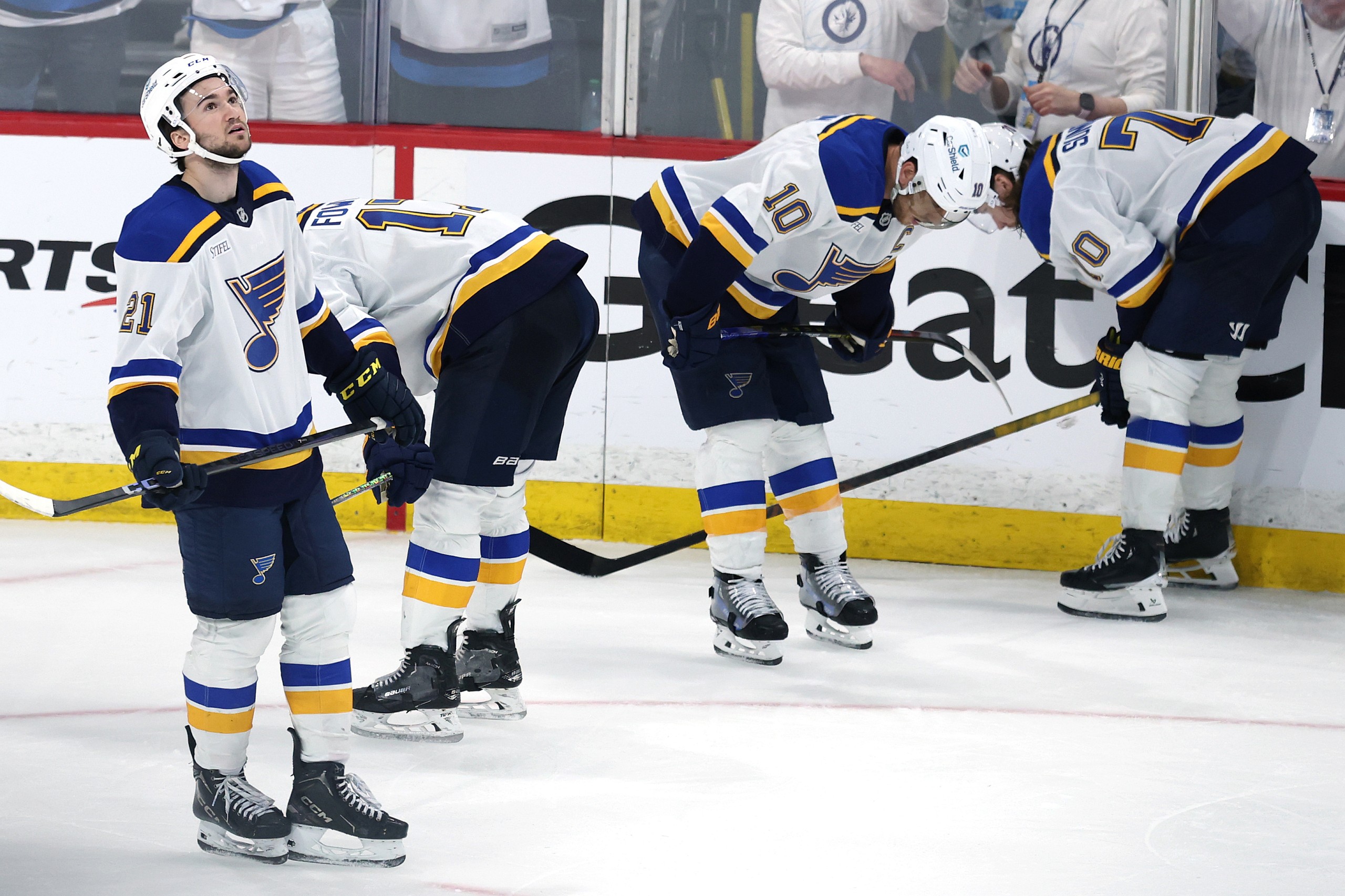 NHL: Stanley Cup Playoffs-St. Louis Blues at Winnipeg Jets