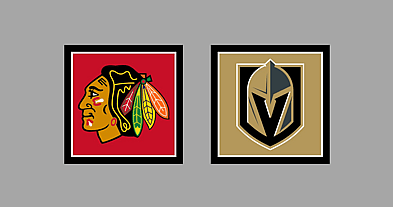 Chicago Blackhawks Vegas Golden Knights Gameday Graphic HOME