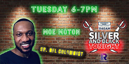 moe moton silver and black tonight raiders cbs sports 1140