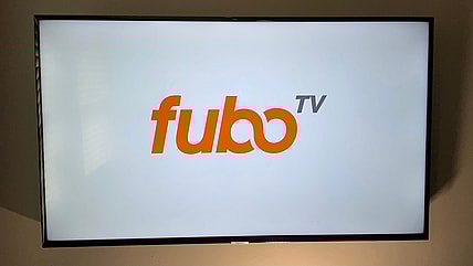 fubotv logo on TV