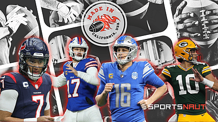 NFL playoffs California QBs Jared Goff CJ Stroud Jordan Love Josh Allen