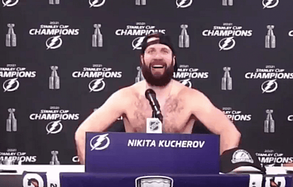 Nikita Kucherov, Marc-Andre Fleury, Vezina win