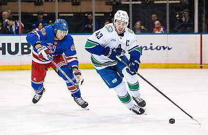 NHL: Vancouver Canucks at New York Rangers