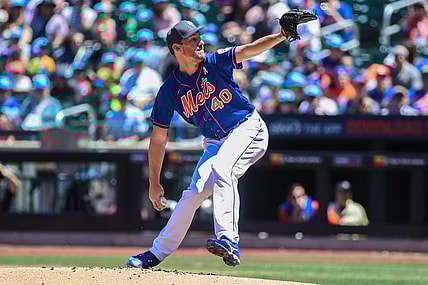 Jun 19, 2022; New York City, New York, USA;  New York Mets starting pitcher Chris Bassitt (40) at Citi Field. Mandatory Credit: Wendell Cruz-USA TODAY Sports
