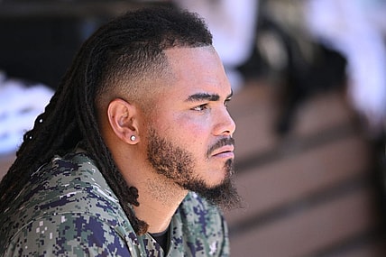 Jul 10, 2022; San Diego, California, USA; San Diego Padres relief pitcher Dinelson Lamet (29) looks on from the dugout during the sixth inning against the San Francisco Giants at Petco Park. Mandatory Credit: Orlando Ramirez-USA TODAY Sports