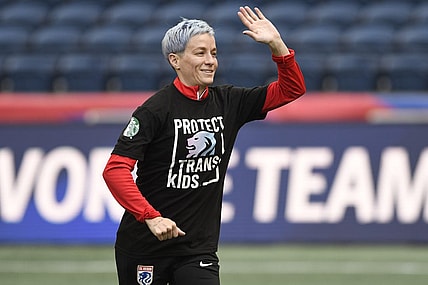 Jun 10, 2023; Seattle, Washington, USA; OL Reign forward Megan Rapinoe (15) is seen before the game against the Kansas City Current at Lumen Field. Mandatory Credit: Michael Thomas Shroyer-USA TODAY Sports