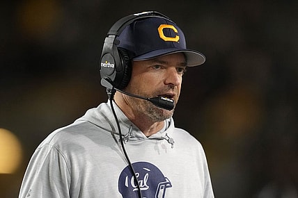 Oct 22, 2022; Berkeley, California, USA; California Golden Bears head coach Justin Wilcox during the first quarter against the Washington Huskies at FTX Field at California Memorial Stadium. Mandatory Credit: Darren Yamashita-USA TODAY Sports