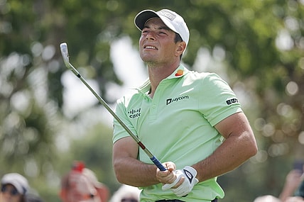 Mar 9, 2024; Orlando, Florida, USA;  Victor Hovland plays his shot from the second tee during the third round of the Arnold Palmer Invitational golf tournament. Mandatory Credit: Reinhold Matay-USA TODAY Sports