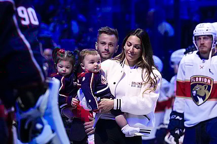 NHL: Florida Panthers at Columbus Blue Jackets, Meredith Gaudreau