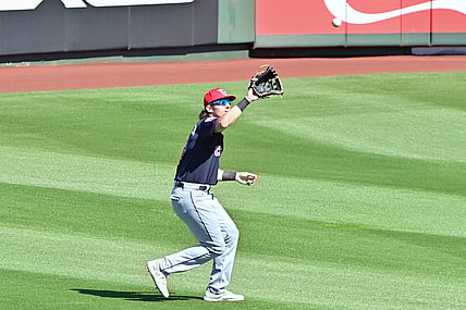 Cleveland Guardians outfielder Chase DeLauter