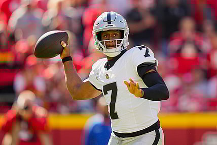 Las Vegas Raiders quarterback Geno Smith