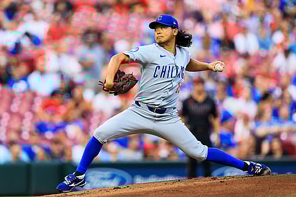 Chicago Cubs pitcher Shota Imanaga