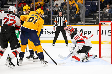 NHL: New Jersey Devils at Nashville Predators