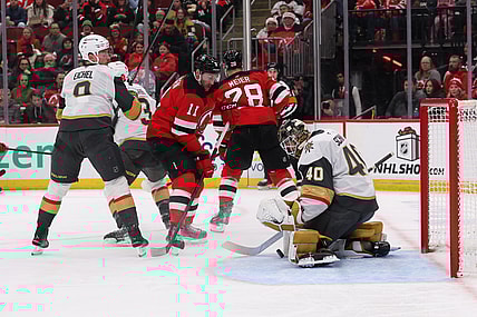NHL: Vegas Golden Knights at New Jersey Devils