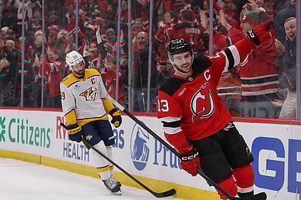 NHL: Nashville Predators at New Jersey Devils