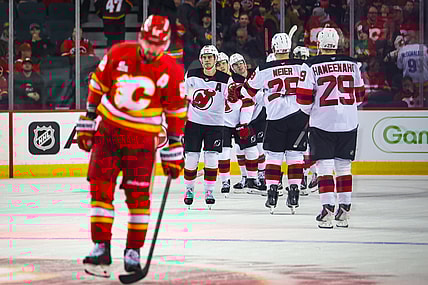 NHL: New Jersey Devils at Calgary Flames