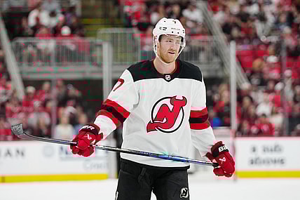 NHL: Stanley Cup Playoffs-New Jersey Devils at Carolina Hurricanes