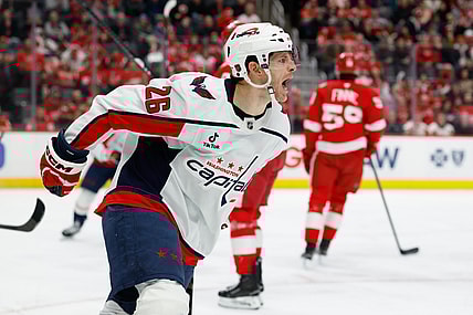NHL: Washington Capitals at Detroit Red Wings