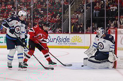NHL: Winnipeg Jets at New Jersey Devils