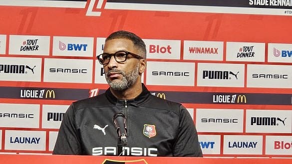 Rennes head coach Habib Beye