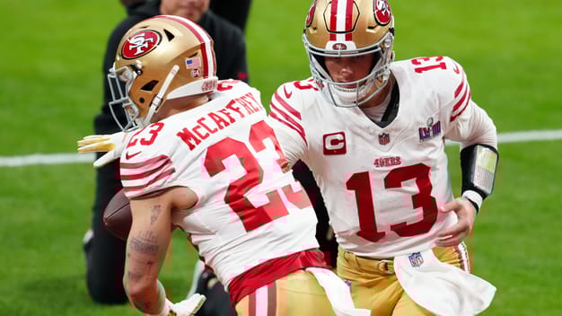 christian mccaffrey fumble, super bowl lviii