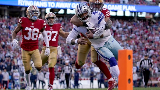dallas cowboys dak prescott against the san francisco 49ers