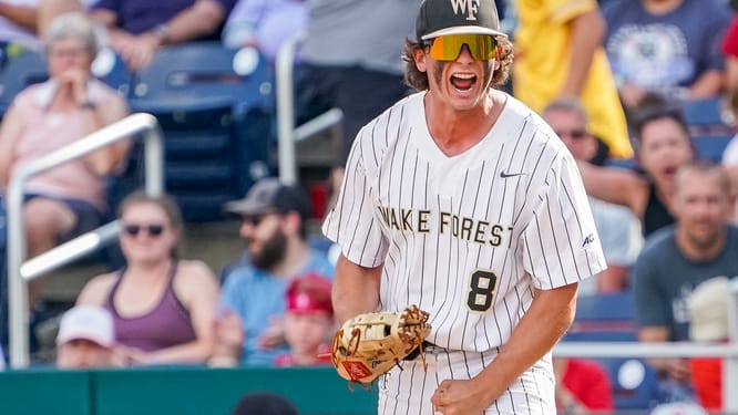 NCAA Baseball: College World Series-Stanford vs Wake Forest