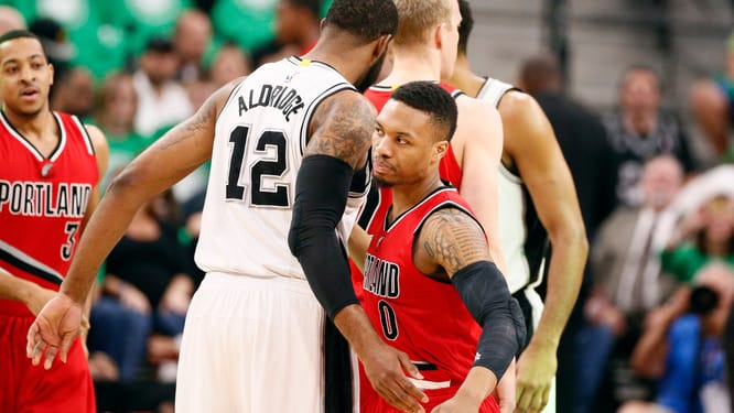 NBA: Portland Trail Blazers at San Antonio Spurs