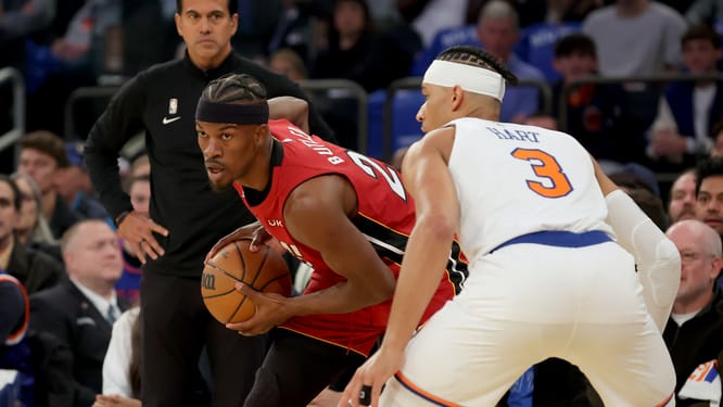 NBA: Playoffs-Miami Heat at New York Knicks