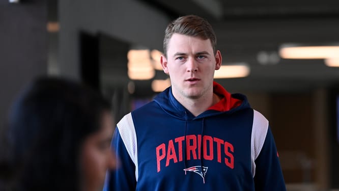 NFL: New England Patriots-Head Coach Jerod Mayo Press Conference