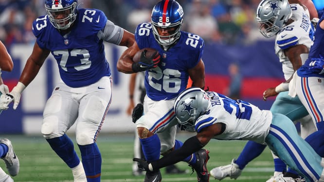 dallas cowboys sign saquon barkley