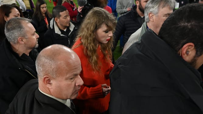 taylor swift arrival, super bowl lviii