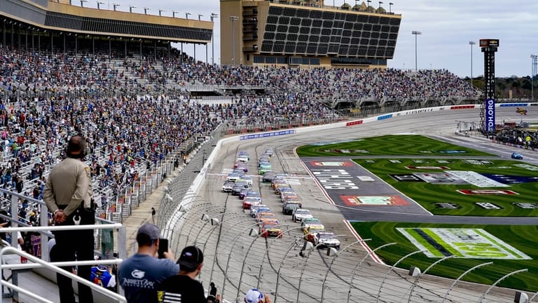 Mar 21, 2021; Hampton, Georgia, USA; A general view at Atlanta Motor Speedway. Mandatory Credit: Marvin Gentry-USA TODAY Sports